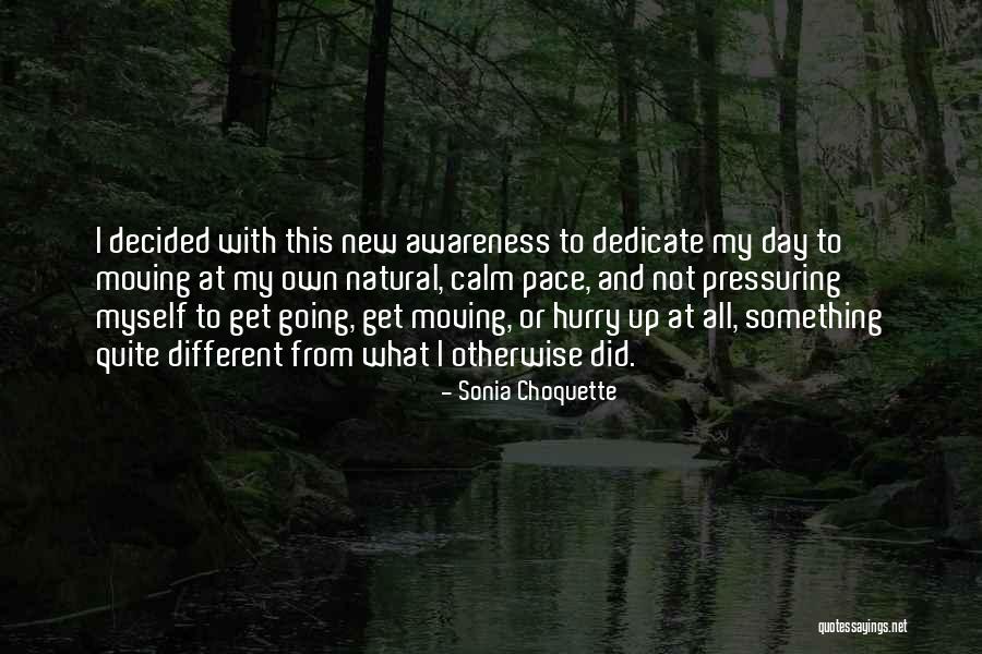 My Own Pace Quotes By Sonia Choquette My Own Pace Quotes By Sonia Choquette