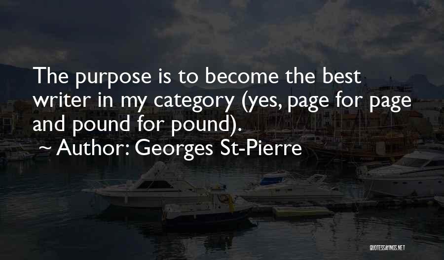 My Page Quotes By Georges St-Pierre