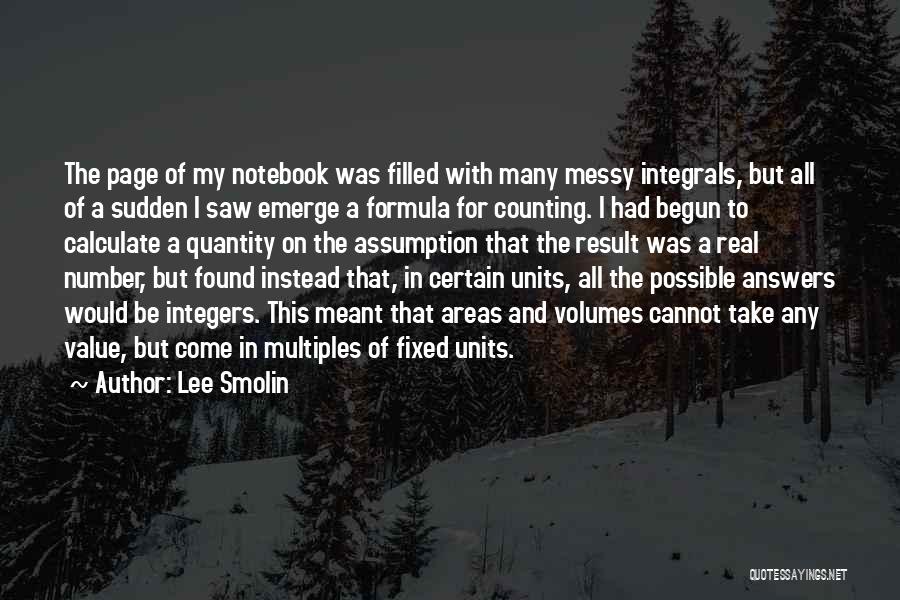 My Page Quotes By Lee Smolin