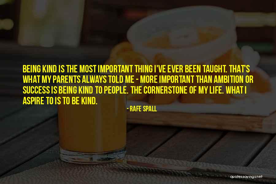 My Parents Always Taught Me Quotes By Rafe Spall