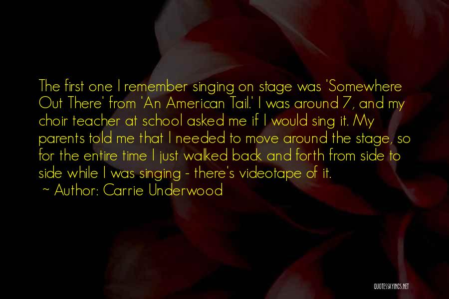 My Parents Told Me Quotes By Carrie Underwood