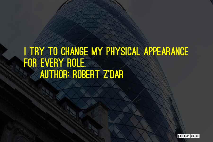 My Physical Appearance Quotes By Robert Z'Dar