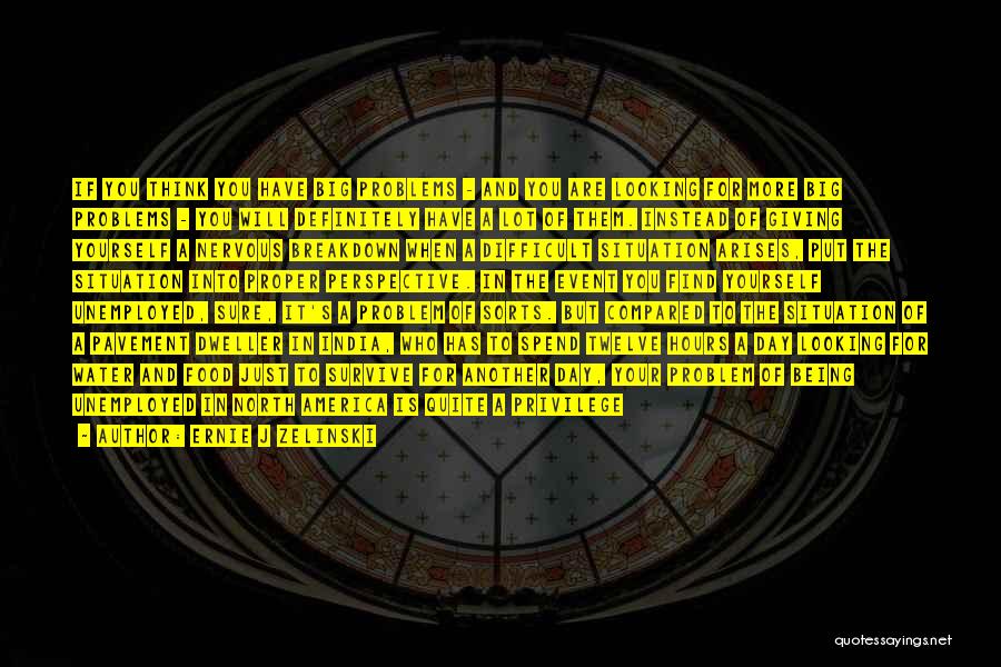 My Problems Are Nothing Compared To Others Quotes By Ernie J Zelinski