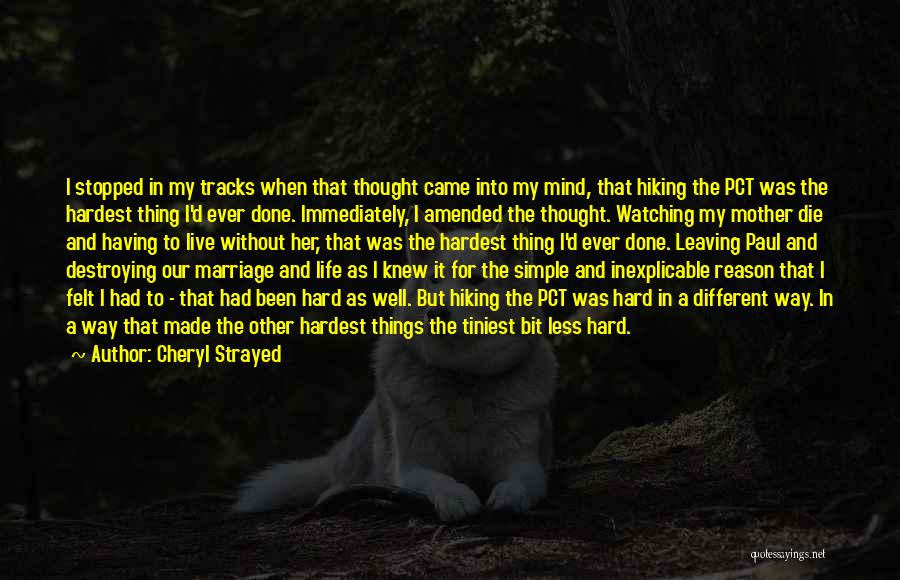 My Reason To Live Quotes By Cheryl Strayed