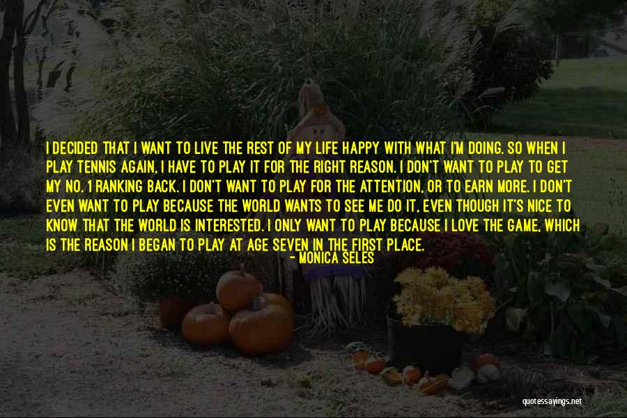 My Reason To Live Quotes By Monica Seles My Reason To Live Quotes By Monica Seles