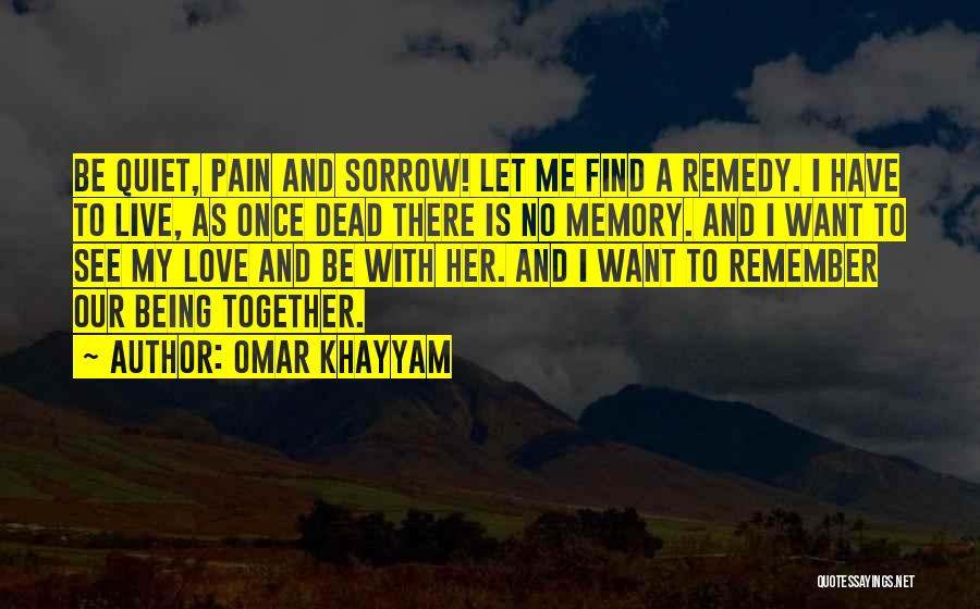 My Remedy Quotes By Omar Khayyam