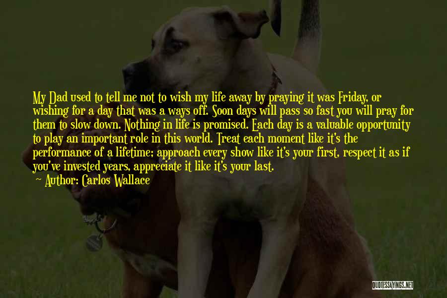 My Role In Life Quotes By Carlos Wallace