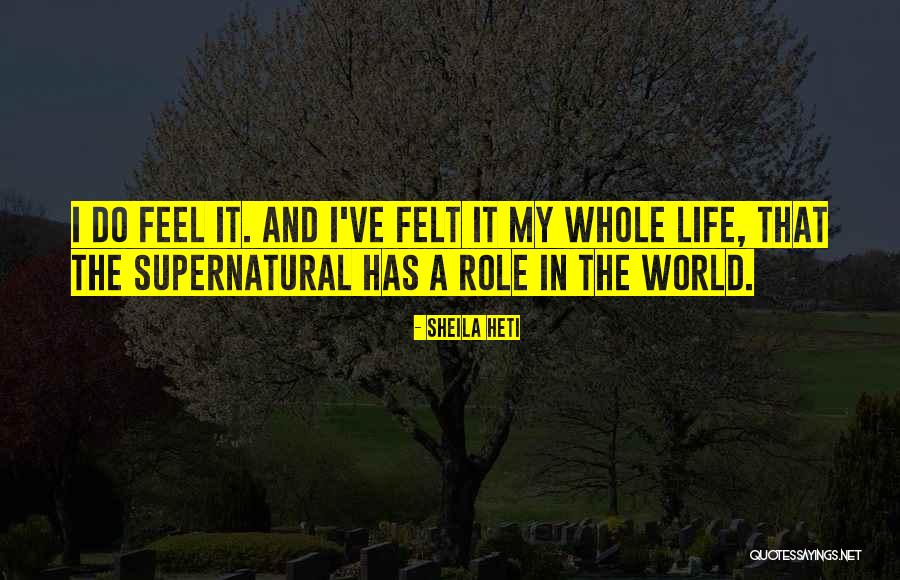 My Role In Life Quotes By Sheila Heti