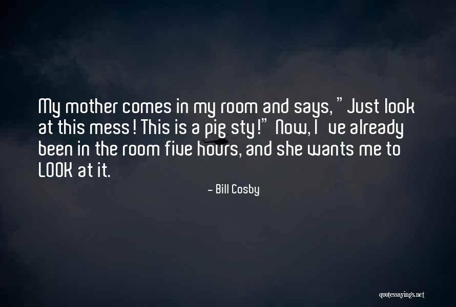 My Room Is A Mess Quotes By Bill Cosby