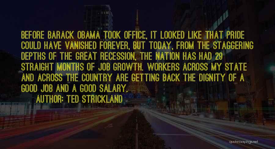 My Salary Quotes By Ted Strickland