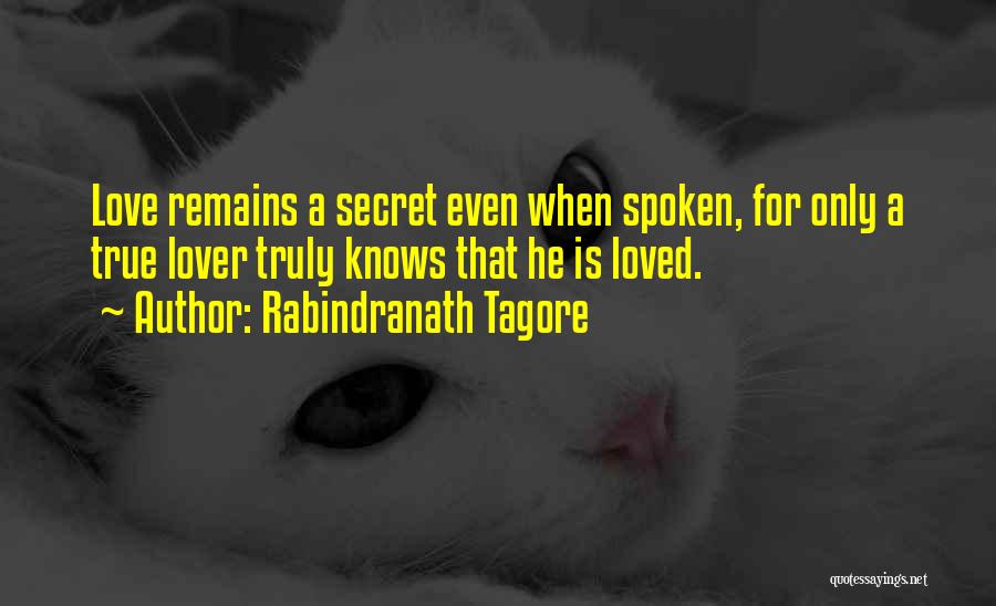 My Secret Lover Quotes By Rabindranath Tagore