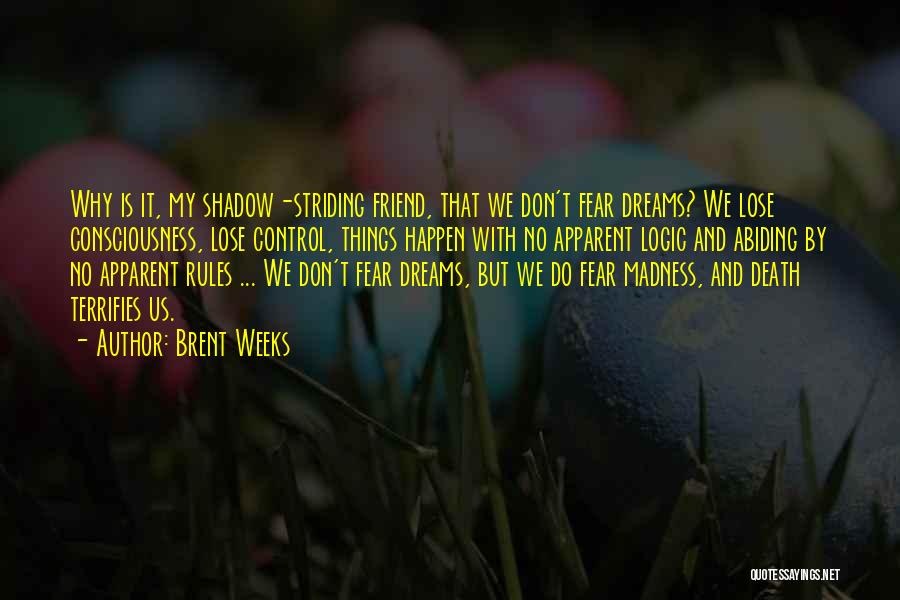 My Shadow Is My Only Friend Quotes By Brent Weeks