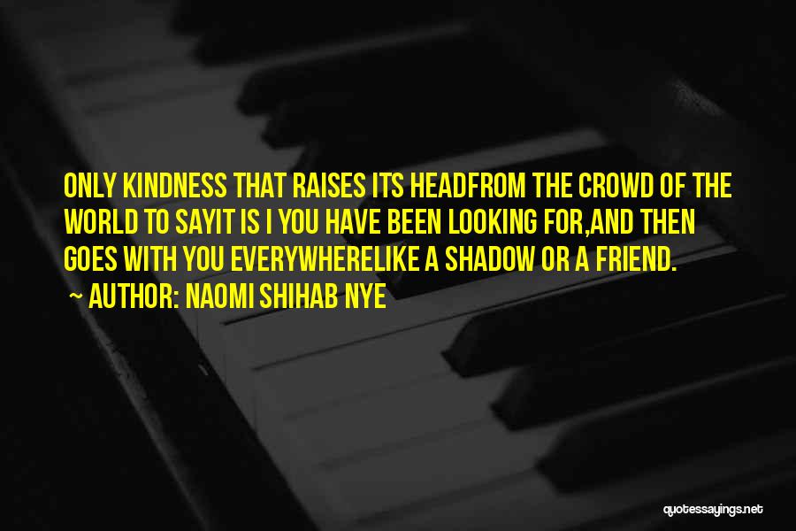 My Shadow Is My Only Friend Quotes By Naomi Shihab Nye