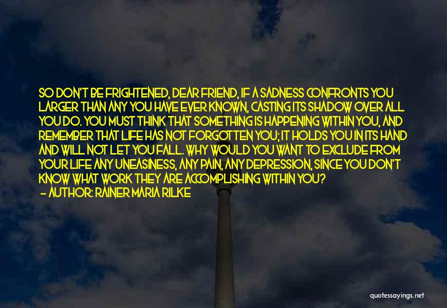 My Shadow Is My Only Friend Quotes By Rainer Maria Rilke