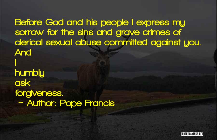 My Sins Quotes By Pope Francis