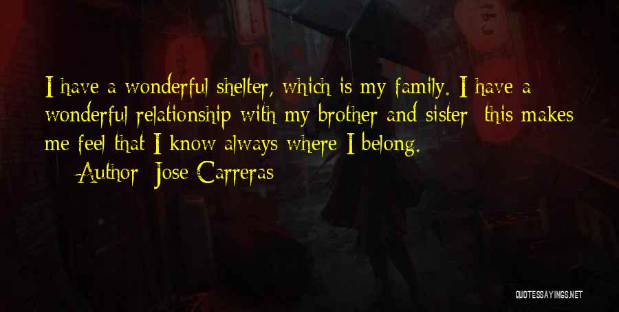 My Sister And Brother Quotes By Jose Carreras