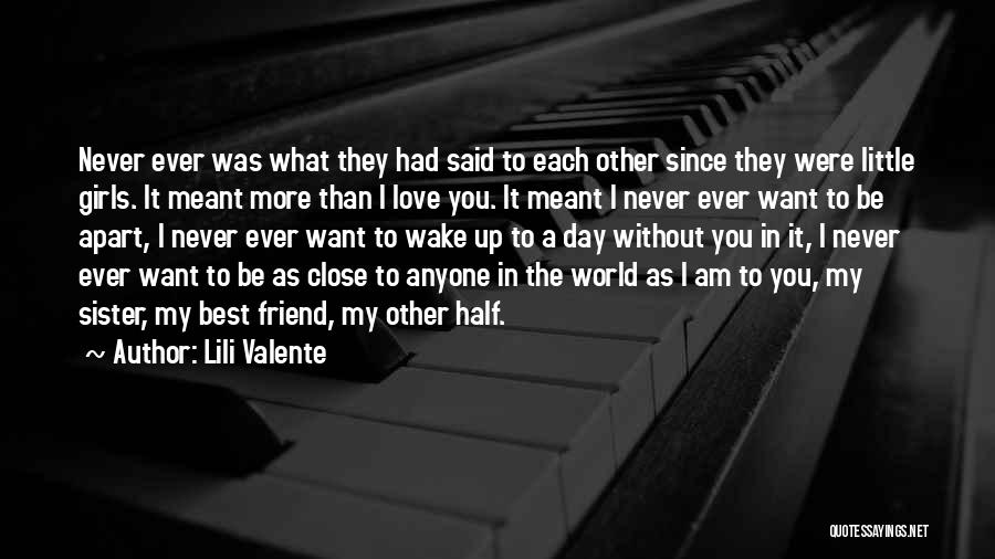My Sister Is My Other Half Quotes By Lili Valente