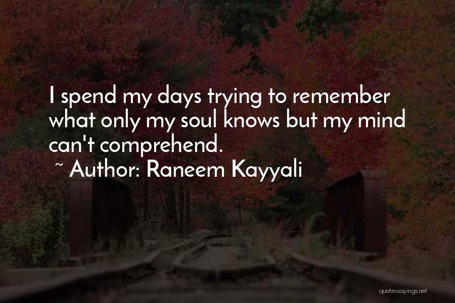 My Soul Love Quotes By Raneem Kayyali