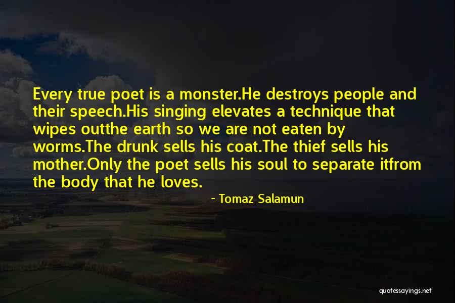 My Soul Loves You Quotes By Tomaz Salamun