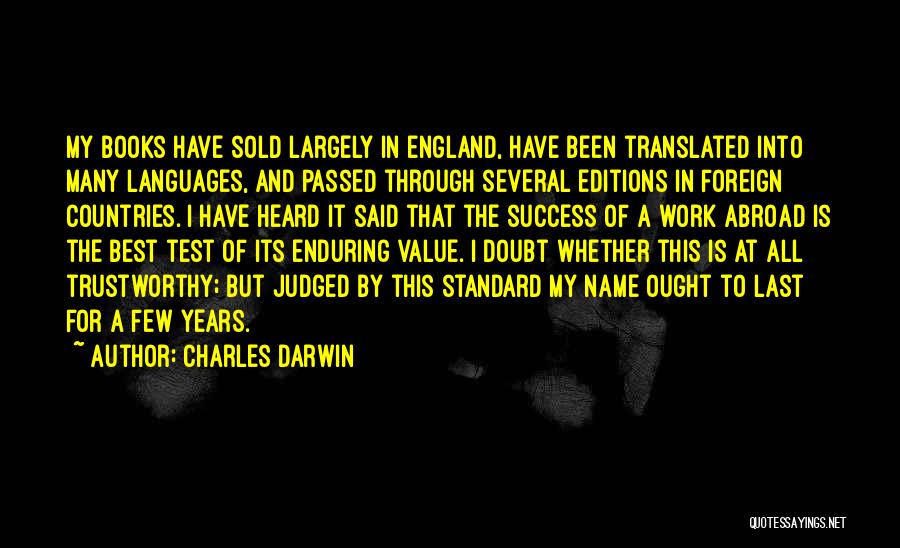 My Standard Quotes By Charles Darwin