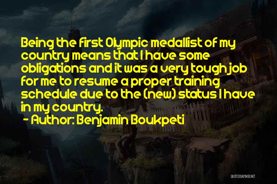 My Status Quotes By Benjamin Boukpeti