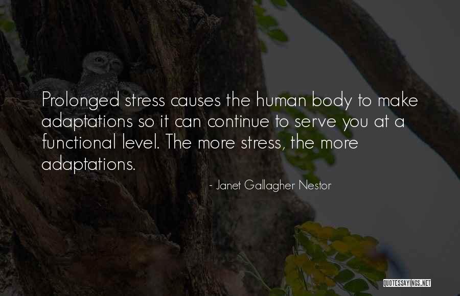 My Stress Level Quotes By Janet Gallagher Nestor