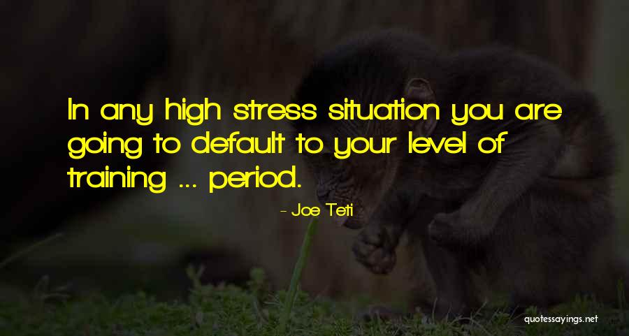 My Stress Level Quotes By Joe Teti