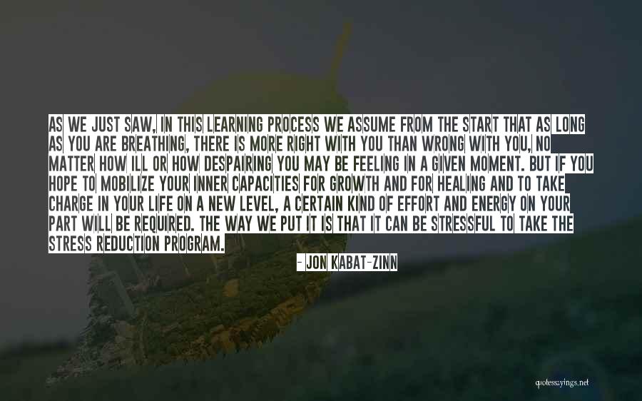 My Stress Level Quotes By Jon Kabat-Zinn