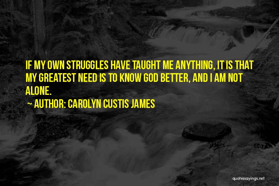 My Struggles Quotes By Carolyn Custis James