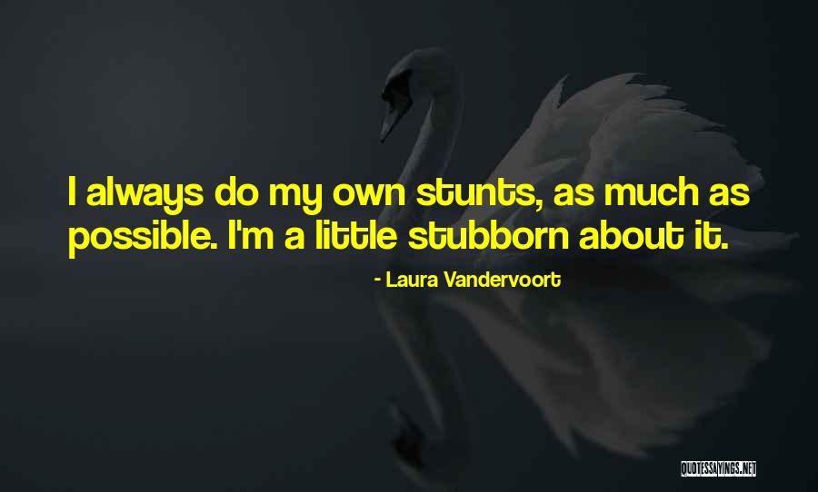 My Stunts Quotes By Laura Vandervoort