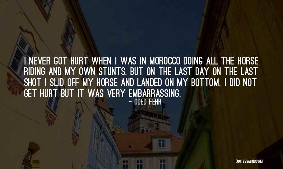 My Stunts Quotes By Oded Fehr My Stunts Quotes By Oded Fehr