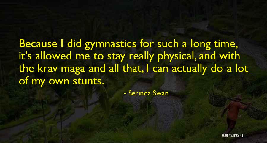 My Stunts Quotes By Serinda Swan