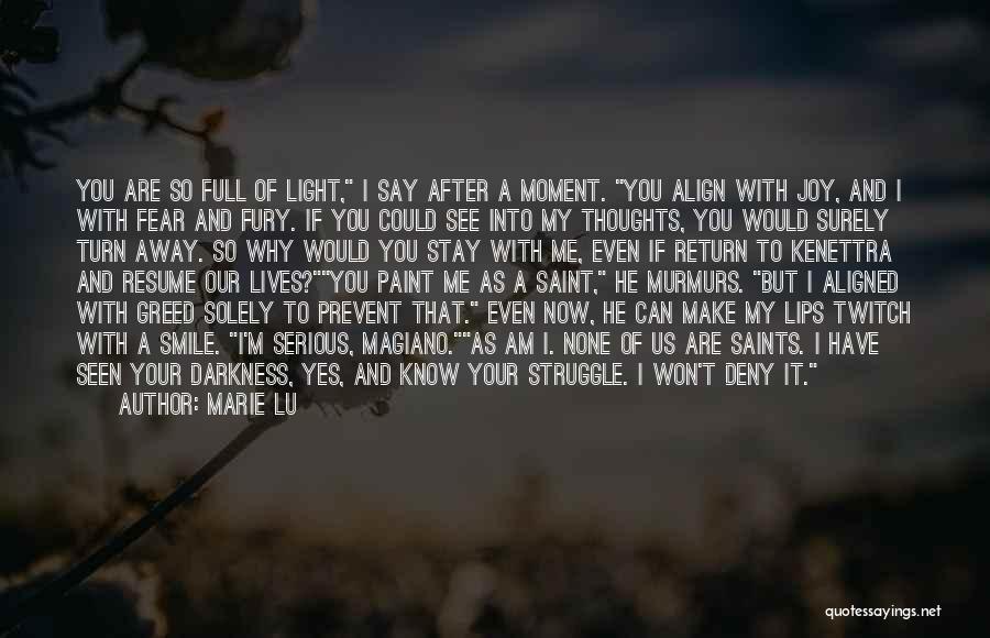 My Thoughts You Quotes By Marie Lu