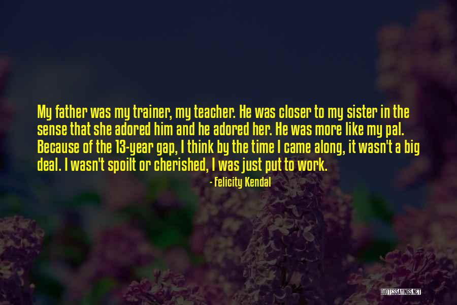 My Trainer Quotes By Felicity Kendal My Trainer Quotes By Felicity Kendal