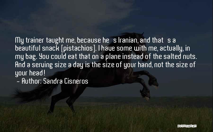 My Trainer Quotes By Sandra Cisneros