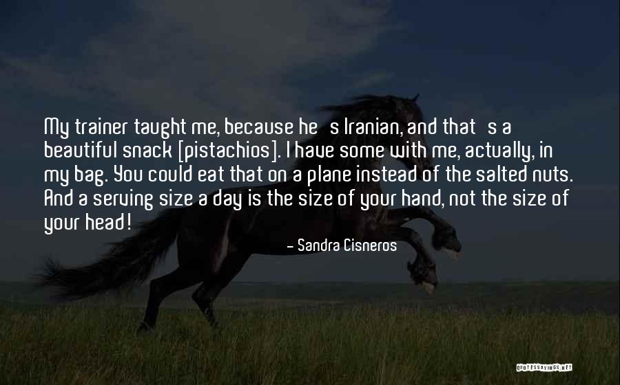 My Trainer Quotes By Sandra Cisneros My Trainer Quotes By Sandra Cisneros