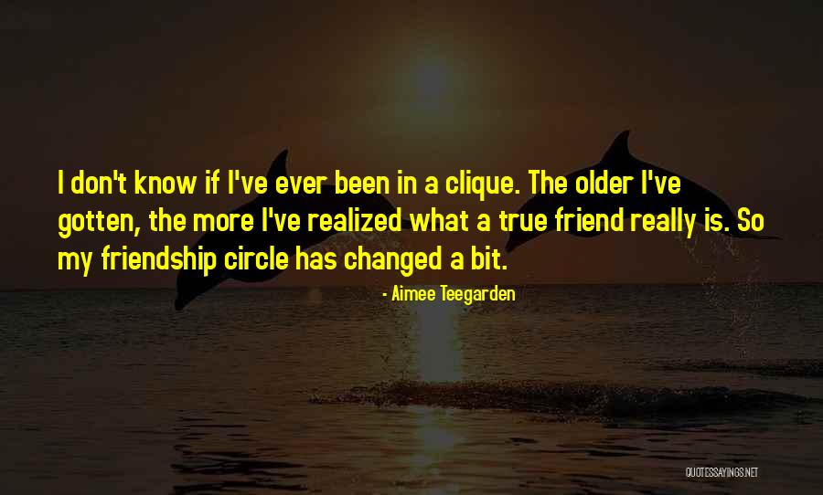 My True Friendship Quotes By Aimee Teegarden