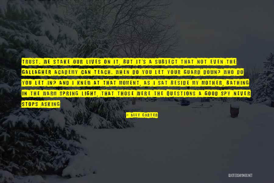 My Trust Quotes By Ally Carter My Trust Quotes By Ally Carter