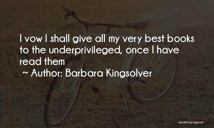 My Very Best Quotes By Barbara Kingsolver