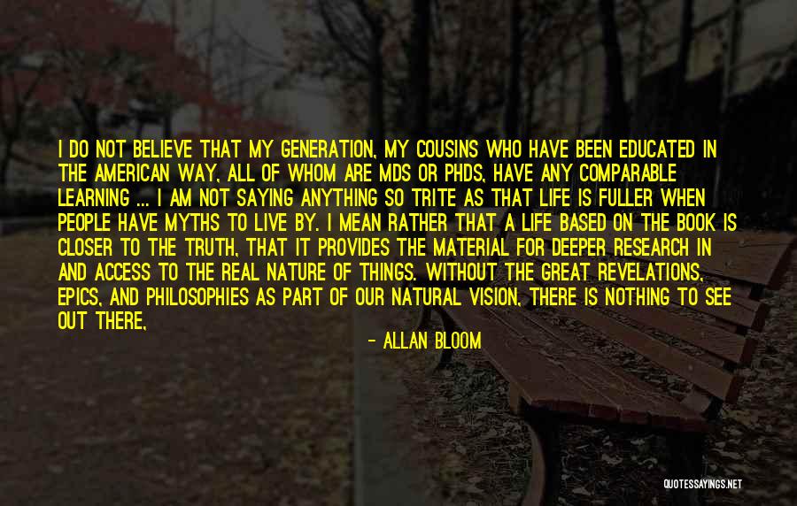 My Vision Book Quotes By Allan Bloom My Vision Book Quotes By Allan Bloom