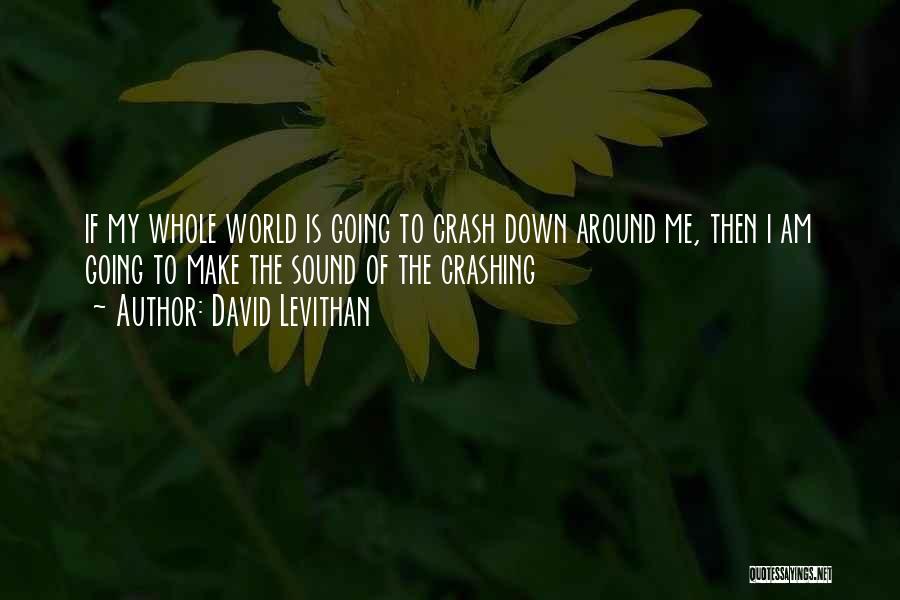 My Whole World Crashing Down Quotes By David Levithan