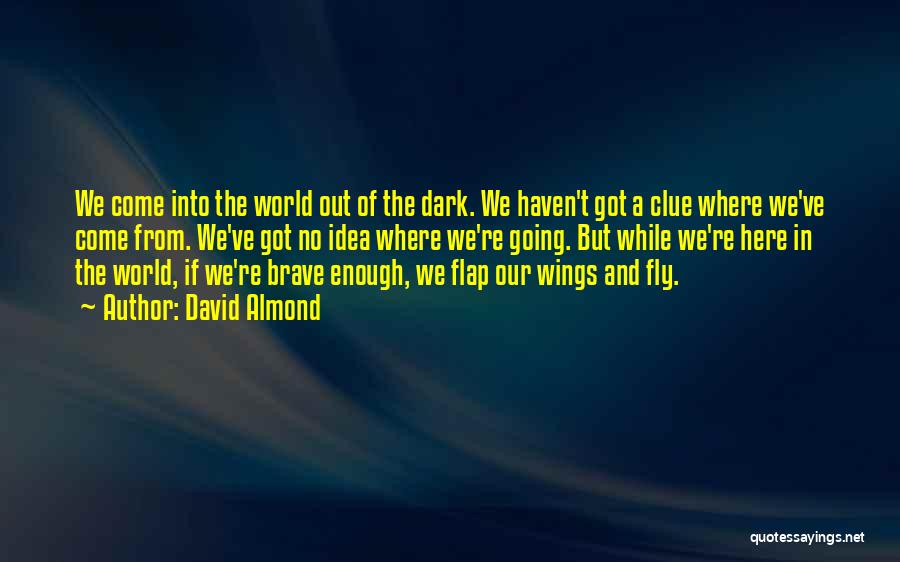 My World Is Dark Without You Quotes By David Almond