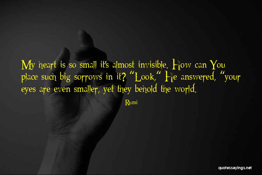 My World Is So Small Quotes By Rumi My World Is So Small Quotes By Rumi