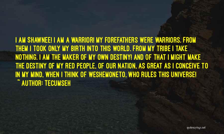 My World My Rules Quotes By Tecumseh