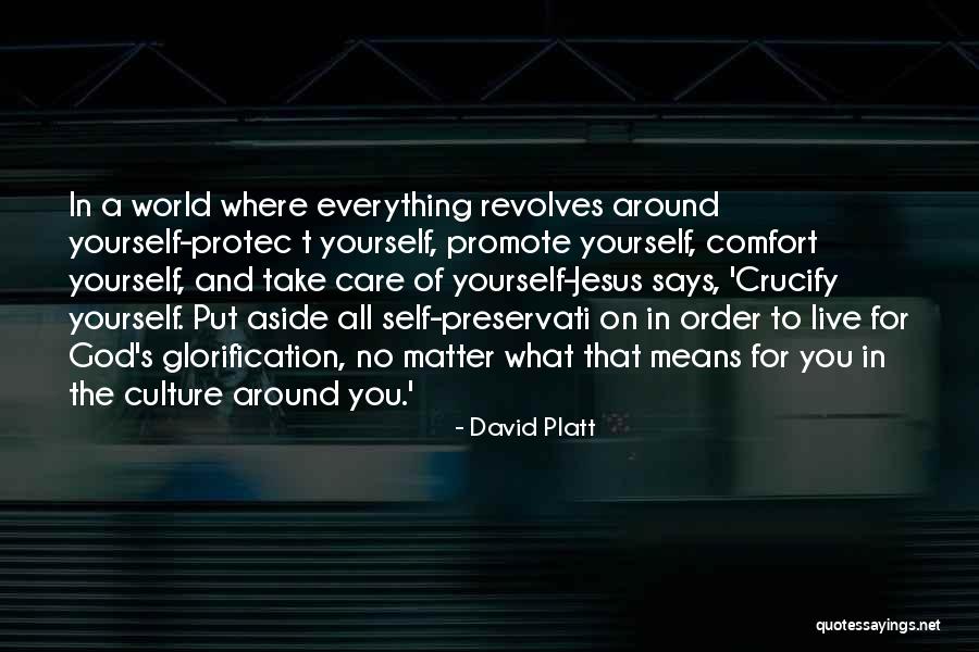 My World Revolves Around You Quotes By David Platt