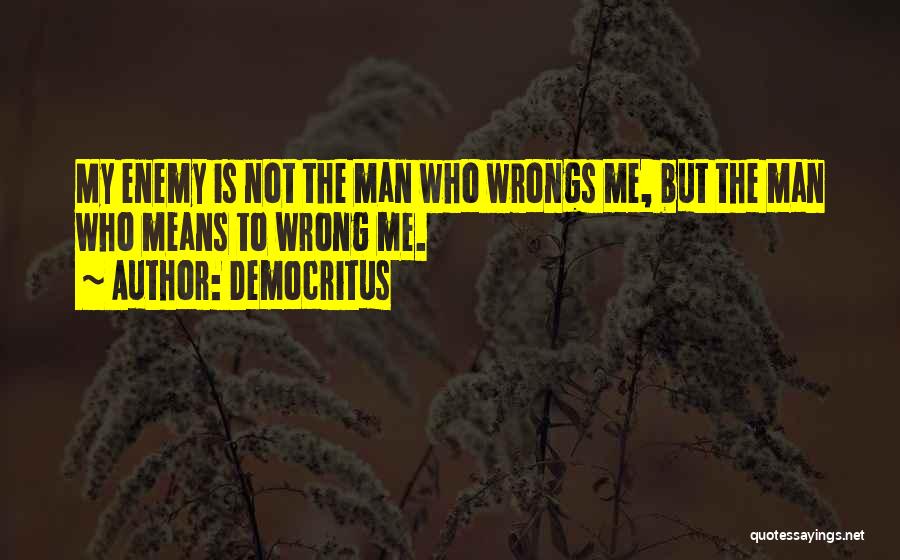 My Wrongs Quotes By Democritus