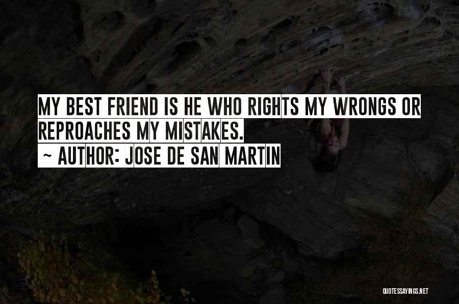 My Wrongs Quotes By Jose De San Martin