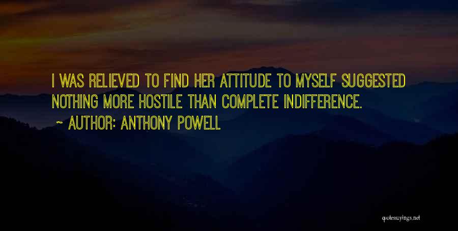 Myself Attitude Quotes By Anthony Powell