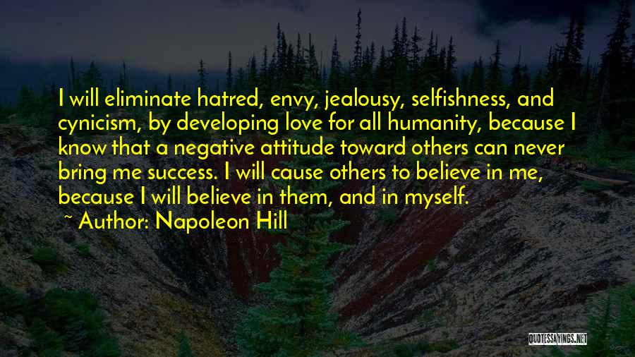 Myself Attitude Quotes By Napoleon Hill