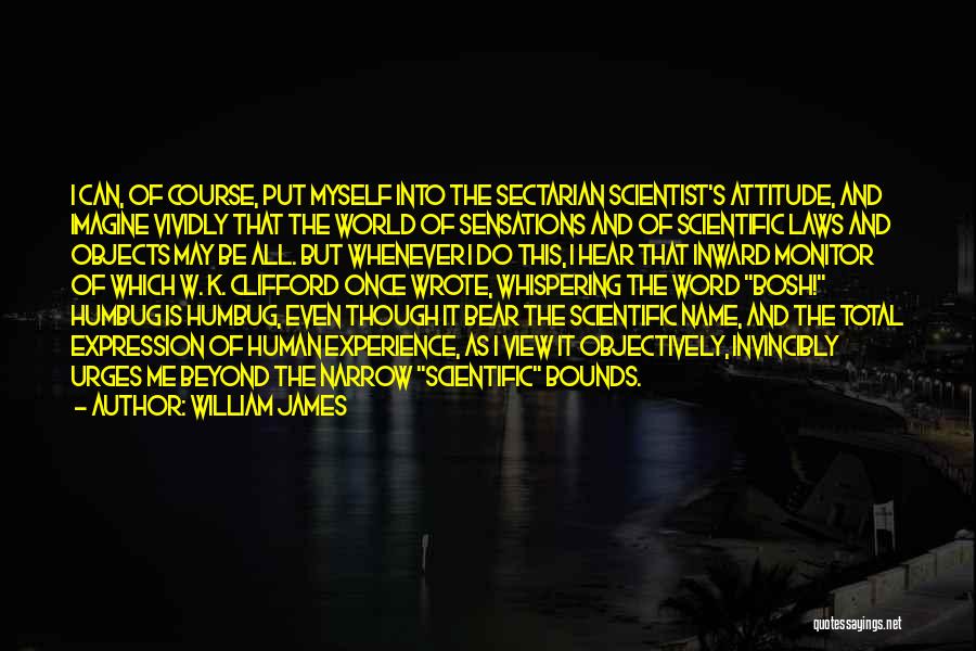 Myself Attitude Quotes By William James